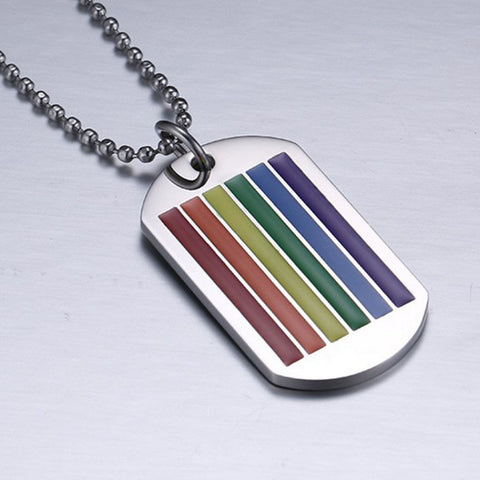 Stainless Steel Rainbow  Necklace