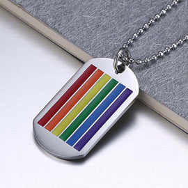 Stainless Steel Rainbow  Necklace