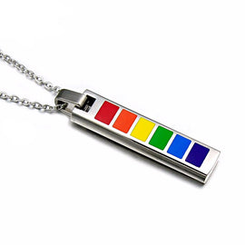 Titanium LGBT Pride Necklace