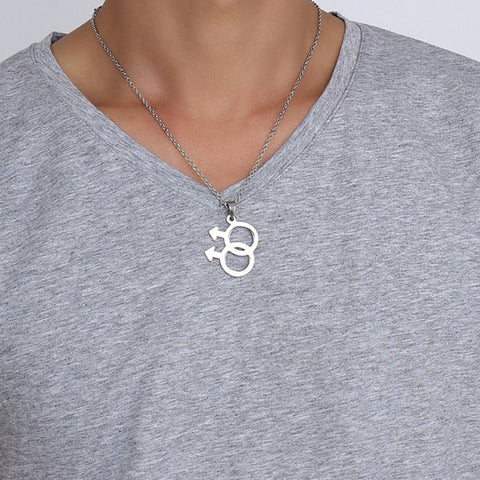 Logo Gay Pride Necklace