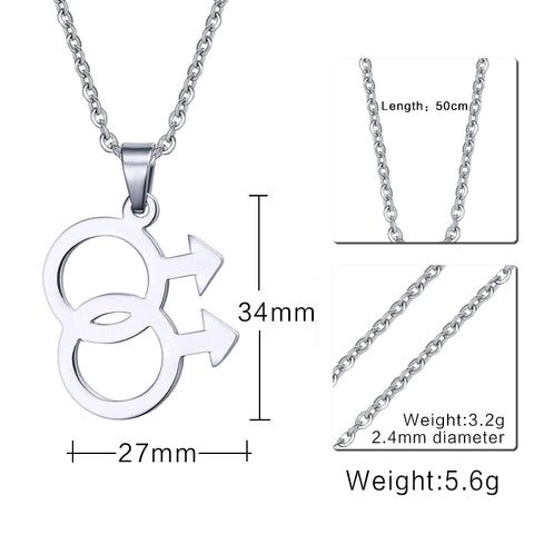 Logo Gay Pride Necklace