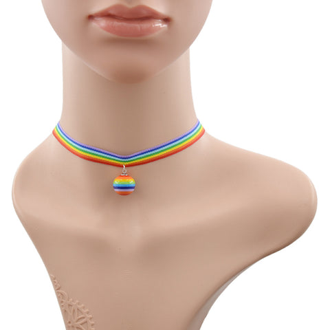 Pride Rainbow Choker