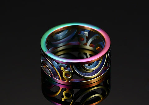 Rainbow Hollow Ring