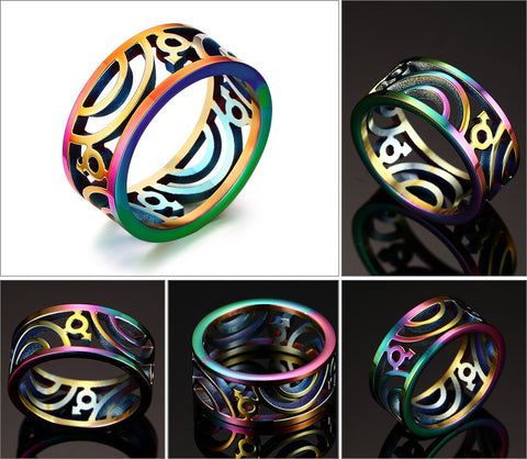 Rainbow Hollow Ring