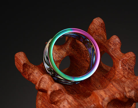 Rainbow Hollow Ring