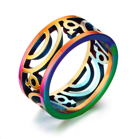 Rainbow Hollow Ring