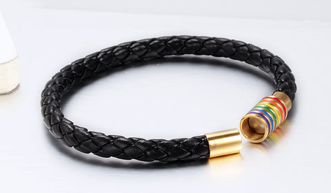 Leather Pride Bangle