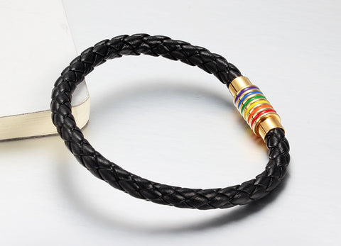 Leather Pride Bangle
