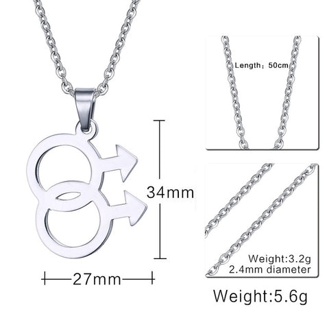 Logo Gay Pride Necklace